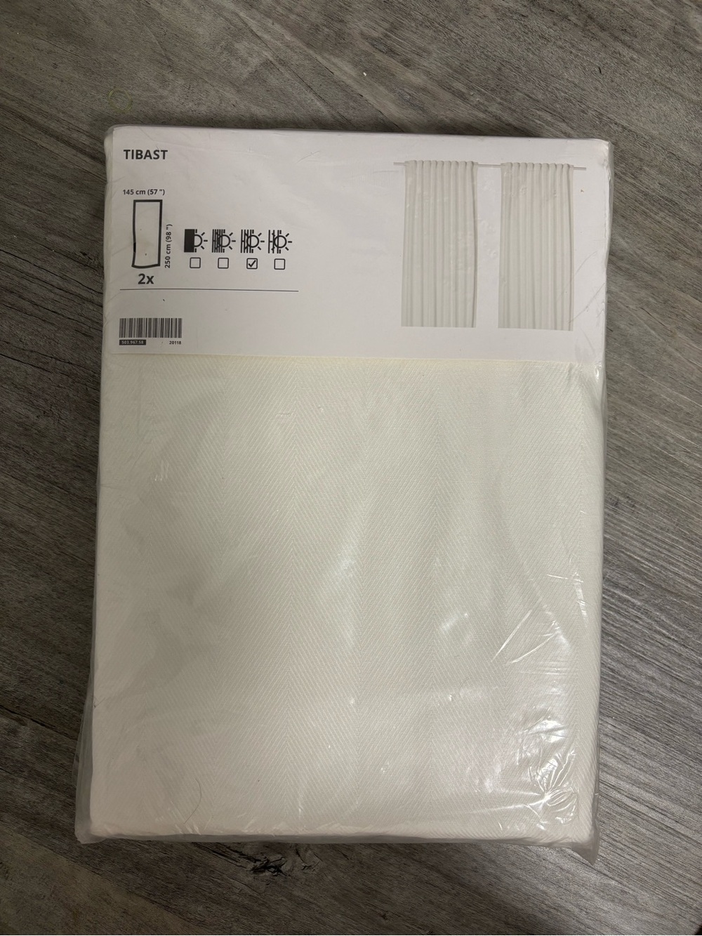 White Curtain Panel Pair - Light-Filtering Home Bedding